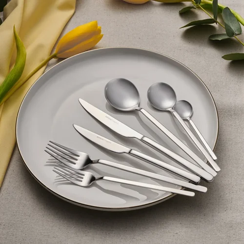 سرویس قاشق چنگال 84 پارچه 12 نفره کاراجا الگانس گیل پلاتین