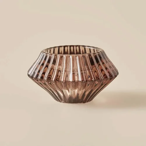 عکس جا شمعی بلامزون لویی 8×8×12 سانتی انبه