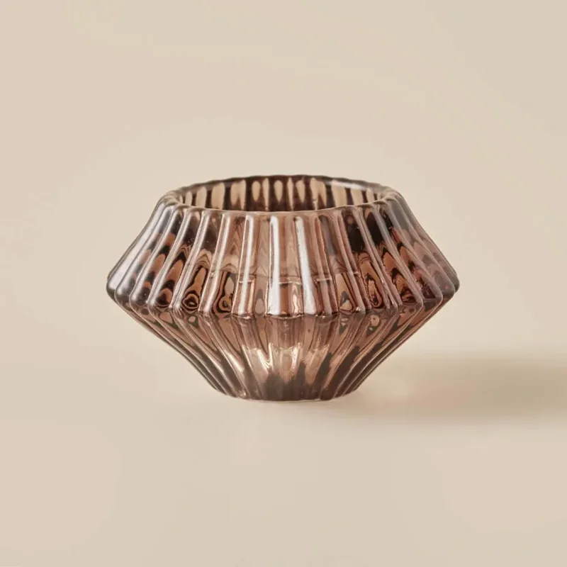 عکس جا شمعی بلامزون لویی 8×8×12 سانتی انبه