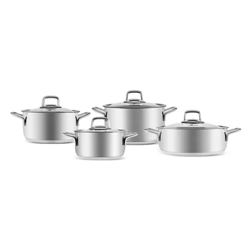 عکس سرویس قابلمه استیل 8 پارچه کاراجا پکن PowerSteel 316