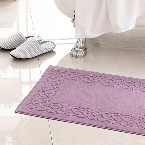 عکس حوله پا انگلیش هوم بیسیک بنفش 50×70