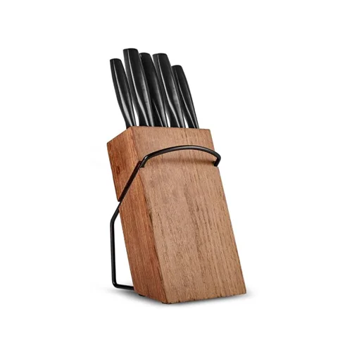 عکس سرویس چاقو 6 پارچه کاراجا دینا چوبی