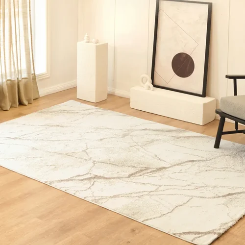 عکس فرش کاشمیر صحرا بلانکا بژ 230×160 سانتی