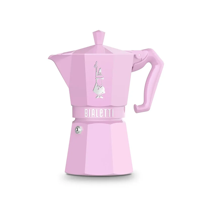 عکس موکاپات بیالتی Moka Express Excl Pembe 6 Cup صورتی