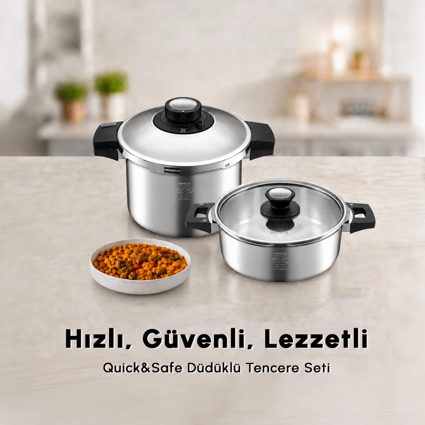 زودپز دو قلو 4 و 6 لیتری کاراجا Quick and Safe