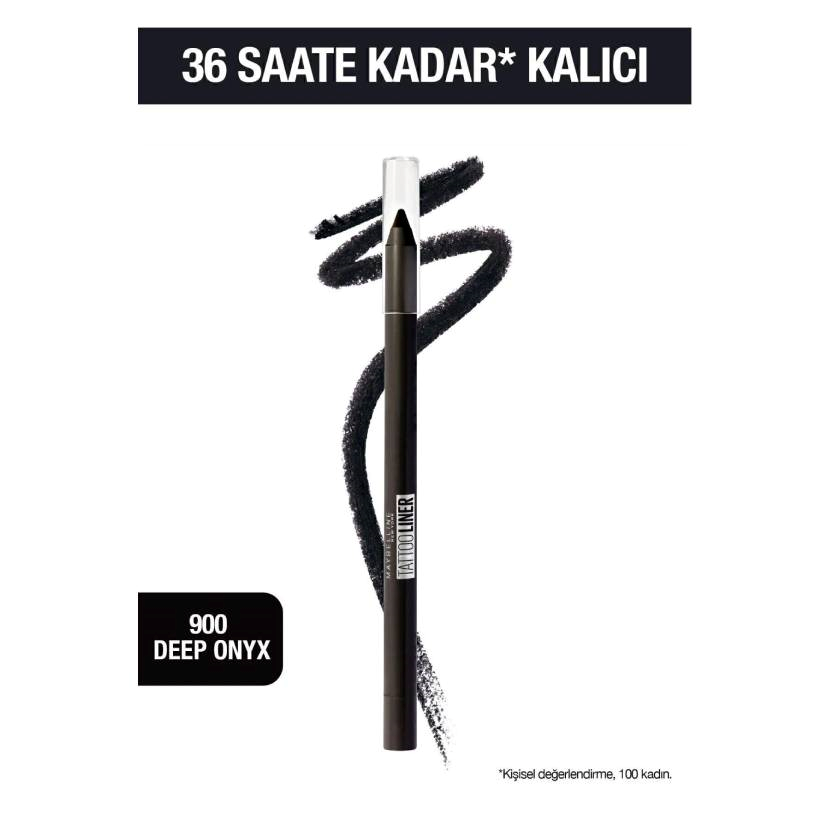 مداد چشم ژلی میبلین نیویورک شماره 900 Deep Onyx مشکی عمیق