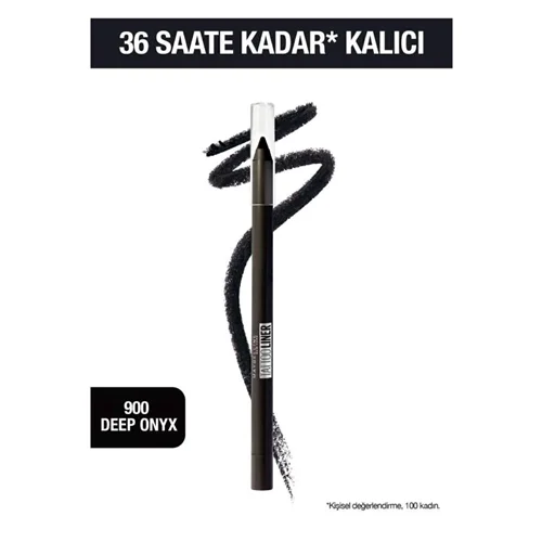 مداد چشم ژلی میبلین نیویورک شماره 900 Deep Onyx مشکی عمیق