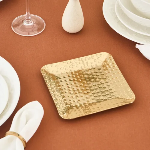 عکس ظرف سرو کاراجا Loren طلایی