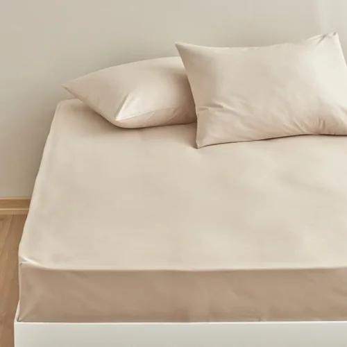 ملحفه دو نفره کاراجاهوم چارشاف بژ 240×160 سانتی