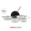 سرویس قابلمه 9 پارچه القایی کاراجا Swiss Crystal Mastermaid کرم