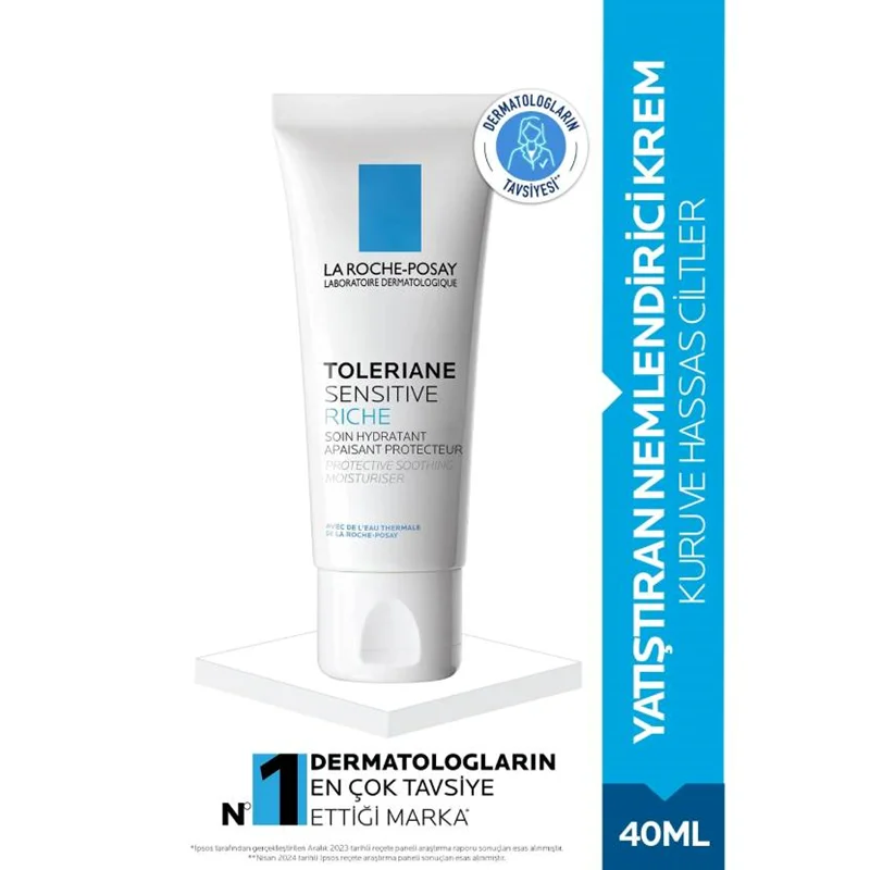 عکس کرم مرطوبکننده غنی لاروش پوزای Toleriane Sensitive Riche مناسب پوستهای خشک حساس