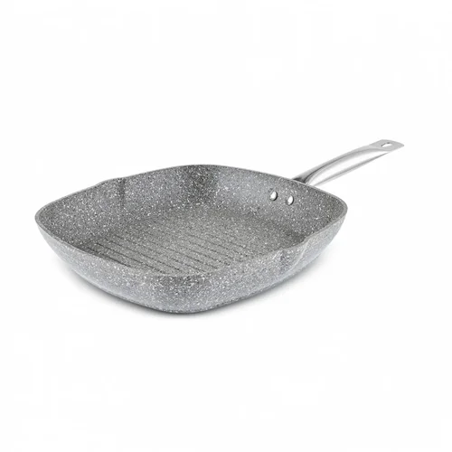 ماهیتابه گریل بیوگرانیت کاراجا شن طوسی 28 سانتی