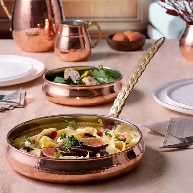 عکس ماهیتابه مسی امسان تپه باستانی ۱۶ سانتی