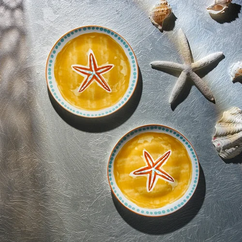 عکس بشقاب شیرینی خوری ۲ عددی امسان Voyage Star