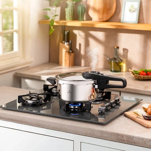 زودپز 4 لیتری ایمنی دو مرحلهای امسان Fast Cooker مشکی