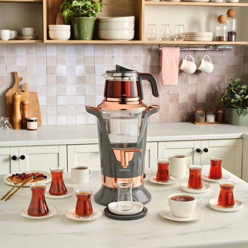 سماور برقی کاراجا ماکسیوا ۱۶۵۱ خاکستری