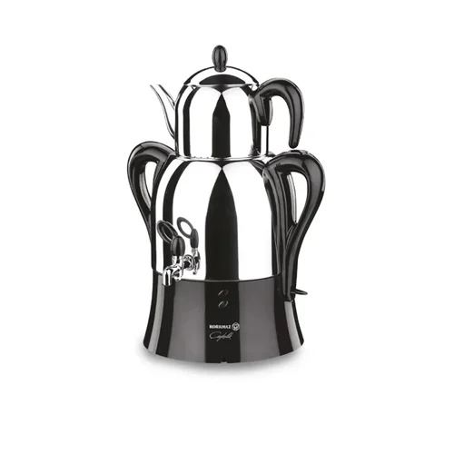 عکس سماور برقی کرکماز A341-04 نقره ای براق