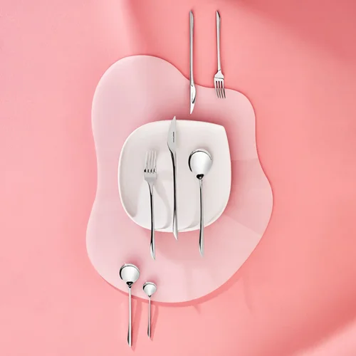 عکس سرویس قاشق و چنگال 84 پارچه 12 نفره کاراجا Von همراه با جعبه