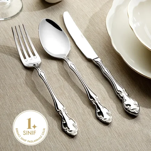 سرویس قاشق چنگال 36 پارچه 6 نفره نحیر آدریانا