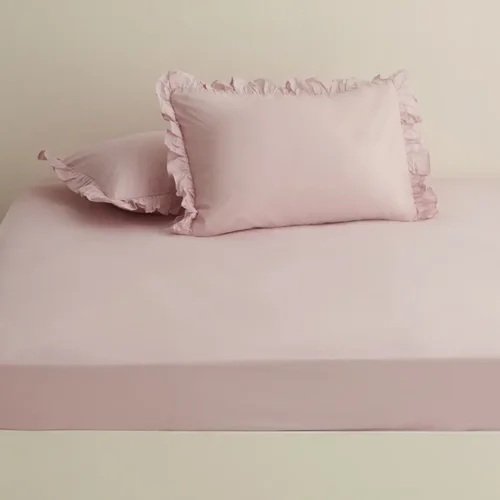 ملحفه دو نفره کینگ کاراجاهوم چارشاف صورتی