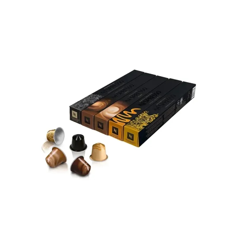 عکس کپسول قهوه نسپرسو شیر دار پنج بسته ۱۰ عددی