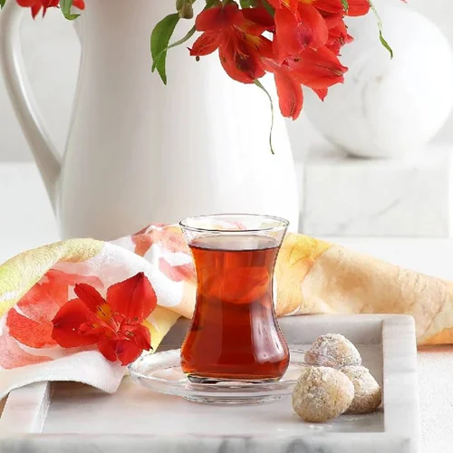 ست استکان چای خوری 12 پارچه لاو دمت 135 میلی