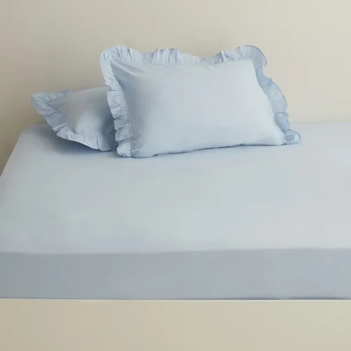 ملحفه یک نفره کاراجاهوم بیسیک آبی