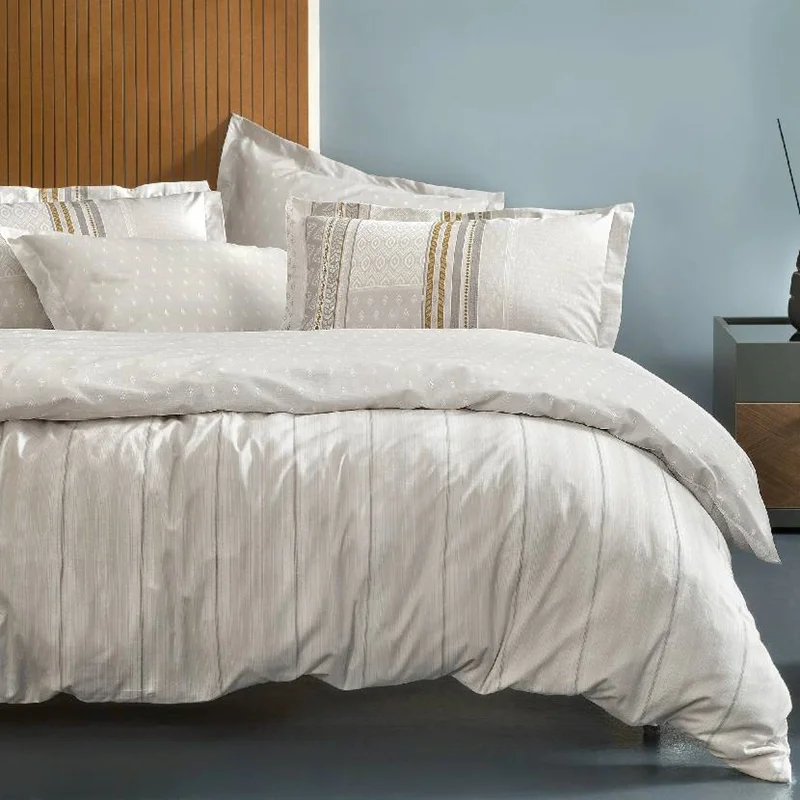 عکس سرویس کاور لحاف یک نفره یاتاش پامنا طوسی