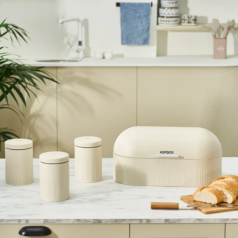 عکس ظرف نان و ظرف نگهدارنده کاراجا Aren کرم