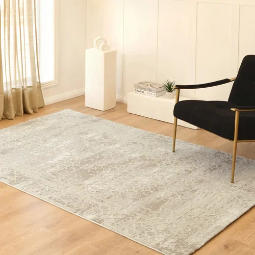 فرش کاشمیر صحرا مارتا بژ 230×160 سانتی