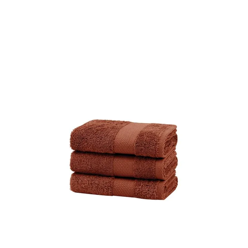 عکس ست حوله دست ۳ عددی یاتاش اسنشیال 50×30 آجری