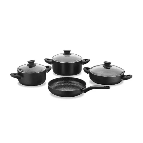 سرویس قابلمه گرانیت 7 پارچه کرکماز A2887 مشکی