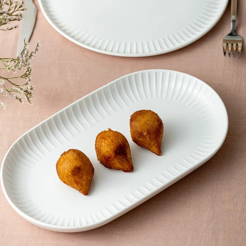 عکس دیس استانبول پرسلن بری سفید 31 سانتی