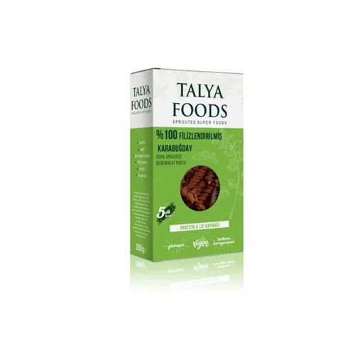پاستا گندم سیاه خام Talya Foods مقدار 200 گرم