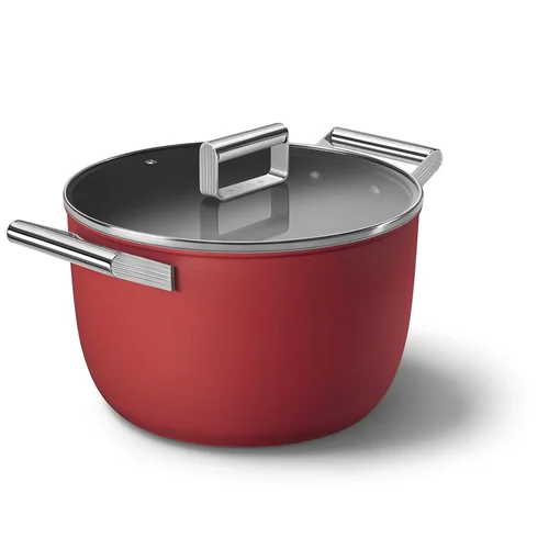 قابلمه اسمگ Cookware سایز ۲۶ قرمز همراه درب