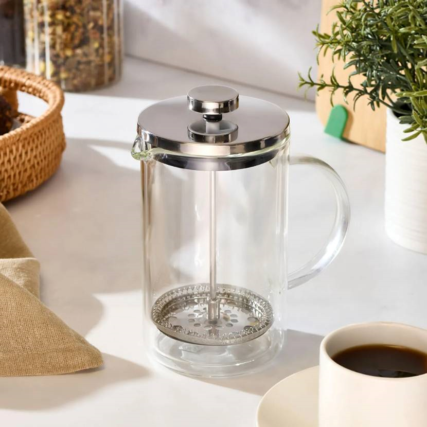 فرنچ پرس شیشه‌ای دوجداره کاراجا مدل پیا راوم 800 میلی