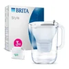 پارچ تصفیه آب بریتا مدل استایل حجم 3.6 لیتر طوسی با 3 فیلتر