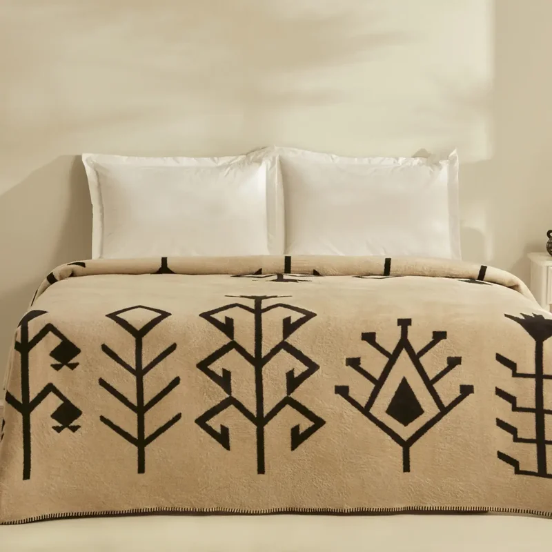 عکس پتو دو نفره دورو پنبه کاراجاهوم سارا کرم