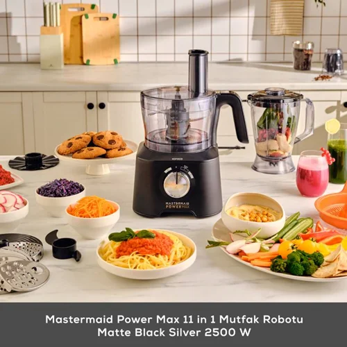 ربات آشپزخانه کاراجا Mastermaid Power Max 11 in 1 مشکی نقره ای مات