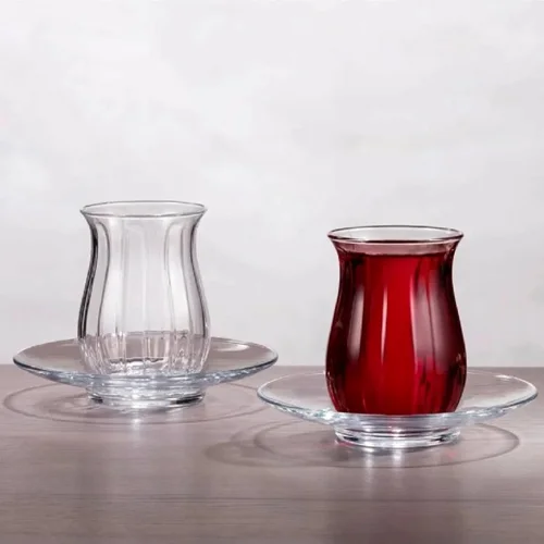 ست استکان چای خوری 12 پارچه پاشاباغچه لینکا 145 میلی