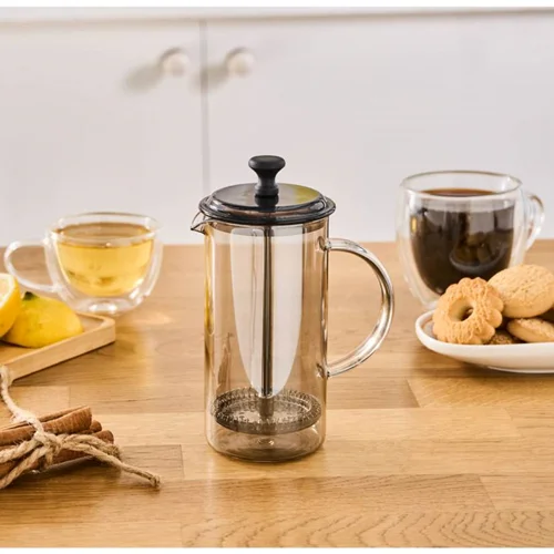 فرنچ پرس شیشهای کاراجا آلینا 350 میلی طوسی