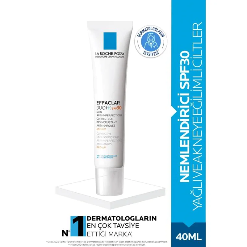 عکس کرم صورت ضد لک و ضد آفتاب لاروش پوزای Effaclar Duo+M SPF30 مناسب پوستهای چرب و مستعد آکنه