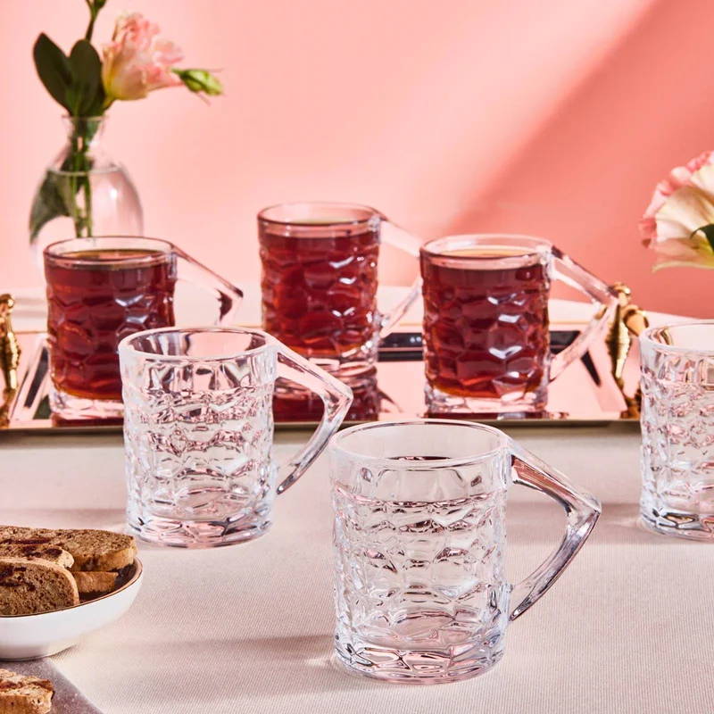 عکس ست لیوان چای خوری 6 پارچه کاراجا خلیج 195 میلی