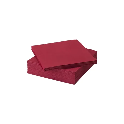 دستمال سفره 50 عددی ایکیا فانتزی زرشکی 40×40 سانتی