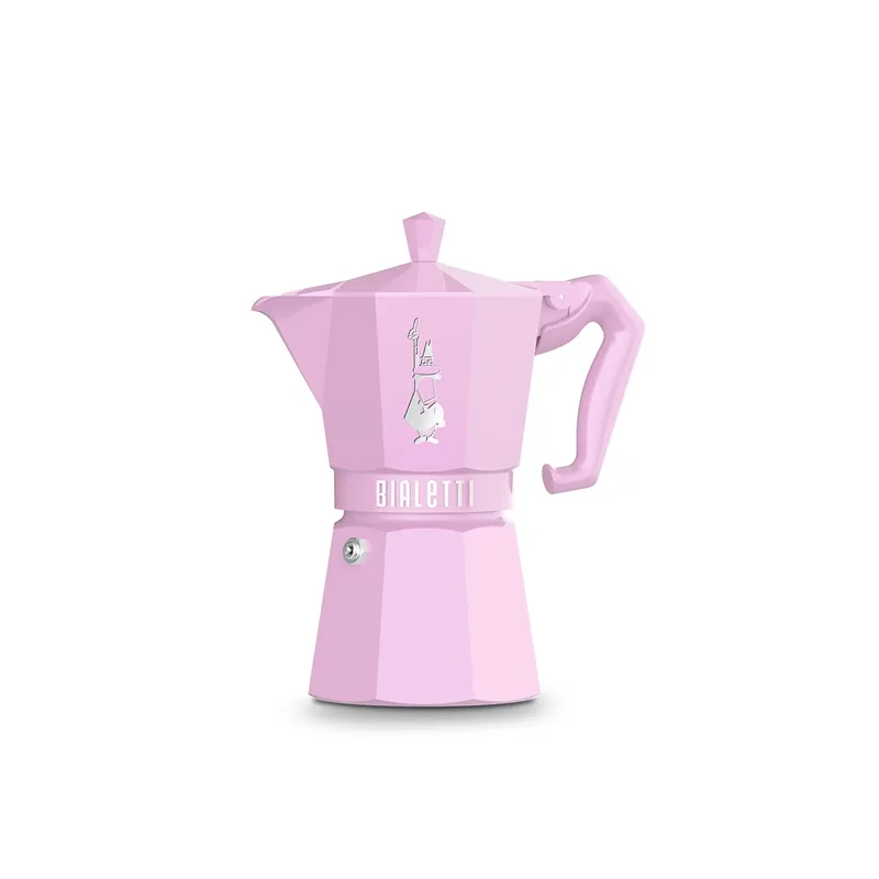 عکس موکاپات بیالتی Moka Express Excl Pembe 3 Cup صورتی
