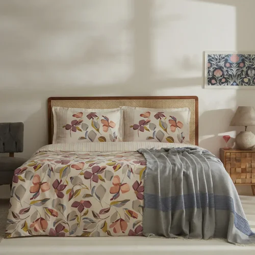 عکس سرویس کاور لحاف پتو دو نفره کاراجاهوم پیکو رنگی