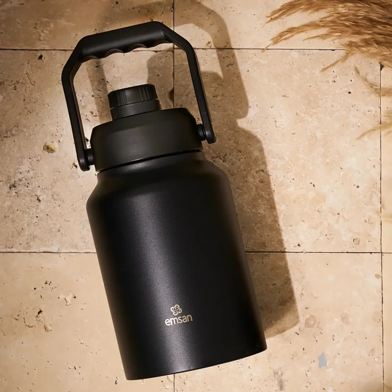 عکس فلاسک امسان Stronger مشکی حجم 2 لیتر