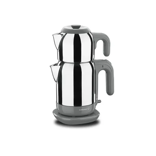 چای ساز استیل کرکماز A369-14 نقره ای طوسی