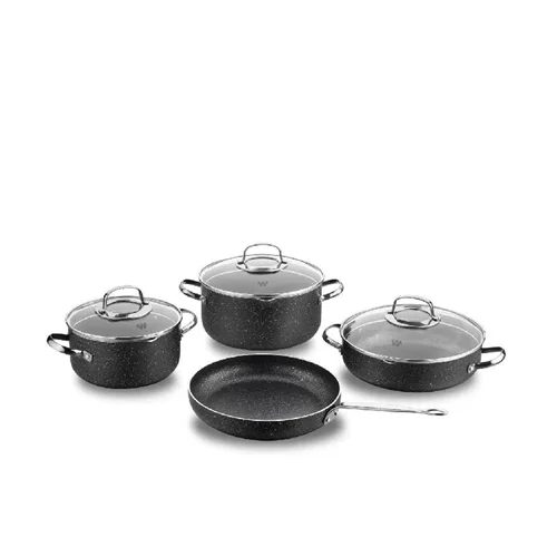 عکس سرویس قابلمه گرانیت 7 پارچه کرکماز A1371 مشکی