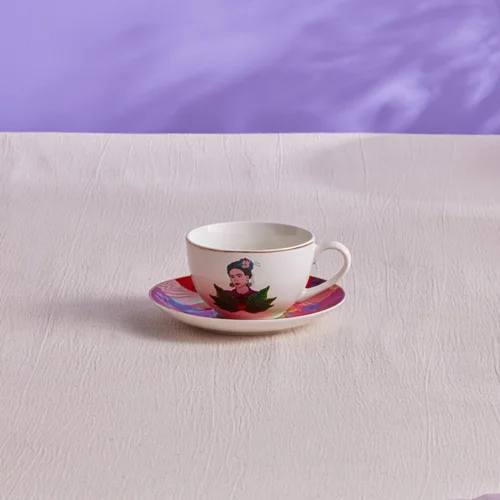 عکس فنجان چای خوری کاراجا Frida حجم 220 میلی قرمز